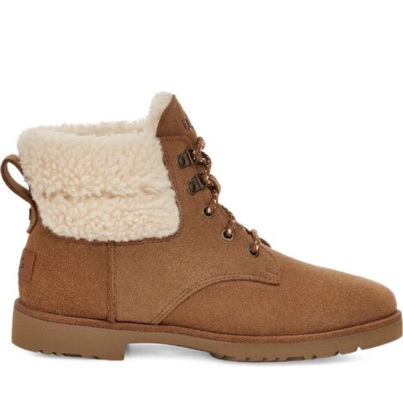 UGG® Romely Heritage lace fashion Boot  chestnut size 7 new in box - Picture 3 of 16